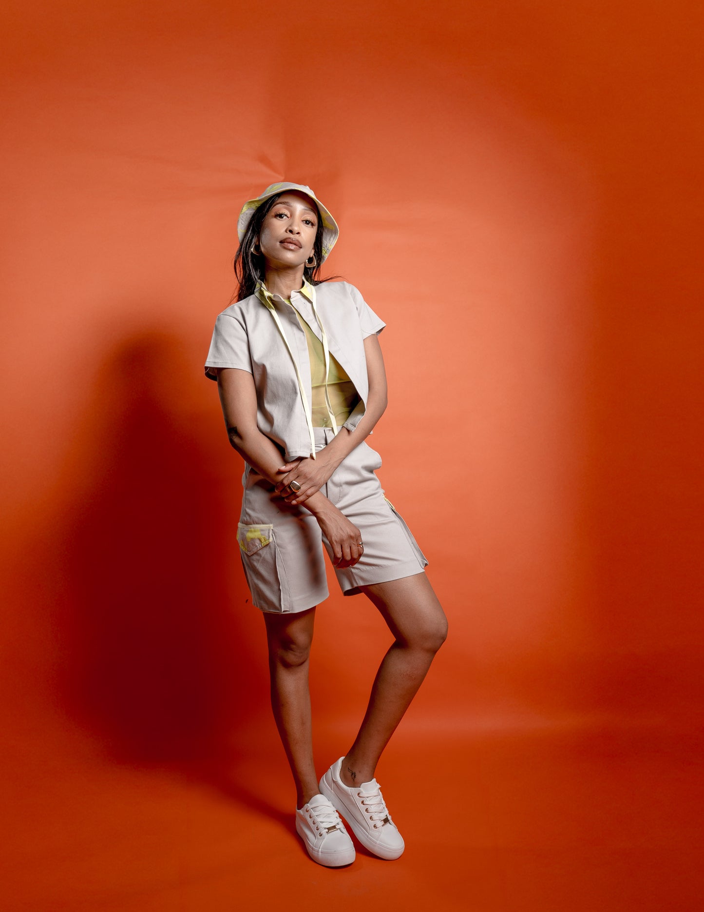 Unisex Neon & Nude Botanical Set - incl Bucket Hat / R1199 ZAR